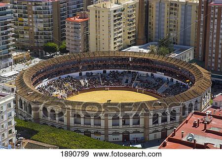 Stock Photo - Elevated View Of Bullring. Fotosearch