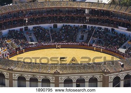 Stock Photography - Elevated View Of Bullring. Fotosearch