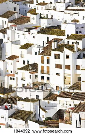 Elevated View Of Moorish Houses; Casares, Malaga Province, Spain View Large Photo Image Stock Image - Elevated View Of Moorish Houses; Casares, Malaga Province, Spain. Fotosearch