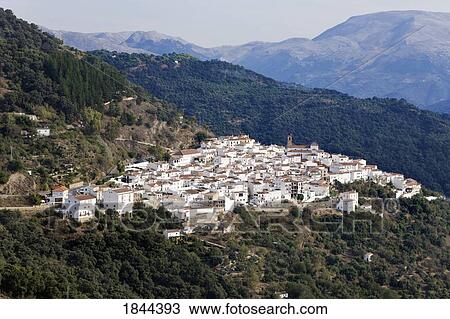 Elevated View Of Village In Mountainous Area; Algatocin, Malaga Province, Spain View Large Photo Image Stock Image - Elevated View Of Village In Mountainous Area; Algatocin, Malaga Province, Spain. Fotosearch