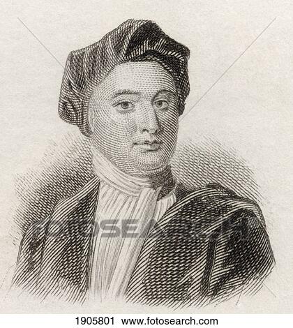 Stock Image - Elijah Fenton, 1683 To 1730. English Poet, Biographer And Translator. From Crabb's Historical Dictionary Published 1825.. Fotosearch