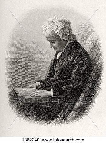 Stock Image - Eliza Ballou Garfield 1801 To 1888 Mother Of President James Garfield From From Log Cabin To White House By William M. Thayer Published By Hodder And Stoughton 1905. Fotosearch