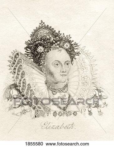 Elizabeth I 1533-1603 Queen Of England From The Book Crabbs Historical Dictionary Published 1825 View Large Photo Image Stock Image - Elizabeth I 1533-1603 Queen Of England From The Book Crabbs Historical Dictionary Published 1825. Fotosearch