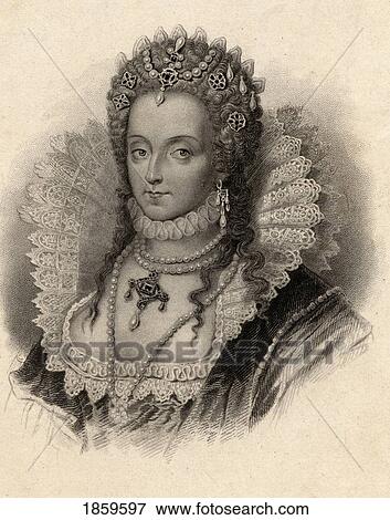 Stock Photo - Elizabeth I, 1533-1603 Queen Of England 1558-1603. From An Old Print.. Fotosearch