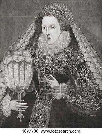Elizabeth I, 1533 To 1603. Queen Of England And Ireland. From The Book Short History Of The English People By J. R. Green, Published London 1893. View Large Photo Image Stock Photograph - Elizabeth I, 1533 To 1603. Queen Of England And Ireland. From The Book Short History Of The English People By J. R. Green, Published London 1893.. Fotosearch