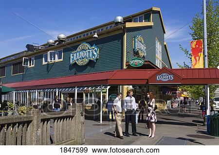 Elliott's Bay Oyster House Restaurant; Seattle, Washington State, Usa View Large Photo Image Stock Photo - Elliott's Bay Oyster House Restaurant; Seattle, Washington State, Usa. Fotosearch