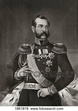 Emperor Alexander 2Nd Of Russia 1818 To 1881 19Th Century Engraving After Alonzo Chappel View Large Photo Image Stock Photo - Emperor Alexander 2Nd Of Russia 1818 To 1881 19Th Century Engraving After Alonzo Chappel. Fotosearch
