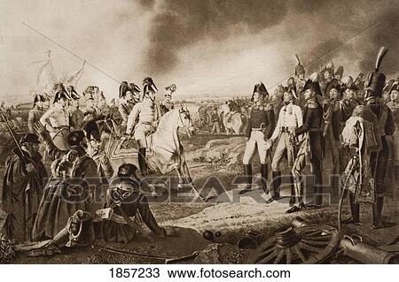 Stock Image - Emperor Francis On The Battlefield Of Leipzig. Francis I, 1768-1835. Emperor Of Austria. After The Painting By J. P. Krapft From The Book The Outline Of History By H. G. Wells Volume 2, Published 1920.. Fotosearch