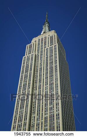 Empire State Building; New York City New York United States Of America View Large Photo Image Stock Photography - Empire State Building; New York City New York United States Of America. Fotosearch