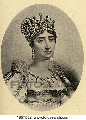 Stock Image - Empress Josephine, 1763-1814, Original Name Marie-Josephe-Rose-Tascher De La Pagerie, Also Josephine Bonaparte. Late Empress Queen Of France And Italy. Fotosearch