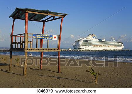 Empty Beach; Puntarenas, Province Of Puntarenas, Costa Rica View Large Photo Image Stock Photo - Empty Beach; Puntarenas, Province Of Puntarenas, Costa Rica. Fotosearch