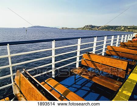 Empty Benches On Ferry View Large Photo Image Picture - Empty Benches On Ferry. Fotosearch