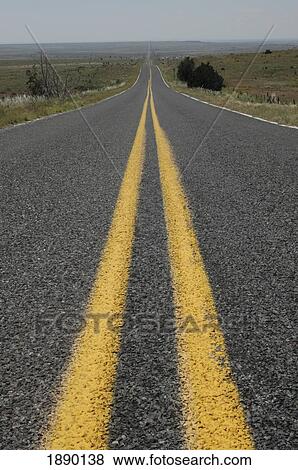 Empty Road Along Route 66 View Large Photo Image Stock Photo - Empty Road Along Route 66. Fotosearch