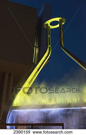 Stock Photo - Emptyful sculpture at Millenium Library; Winnipeg, Manitoba, Canada. Fotosearch