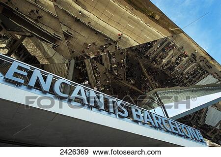 Stock Photo - Encants Nous de Barcelona in Poblenou neighbourhood; Barcelona, Catalonia, Spain. Fotosearch