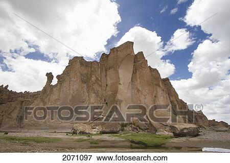 Stock Photo - Enchanted City Of Stone Rock Formation, Pumiri, Oruro, Bolivia. Fotosearch