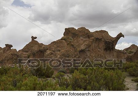 Enchanted City Of Stone Rock Formation, Pumiri, Oruro, Bolivia View Large Photo Image Stock Photo - Enchanted City Of Stone Rock Formation, Pumiri, Oruro, Bolivia. Fotosearch
