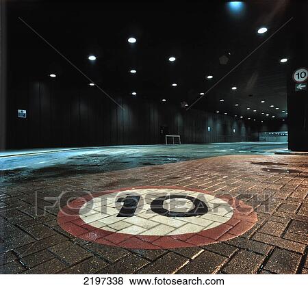 Stock Photo - England, Bus Parking Space; London. Fotosearch
