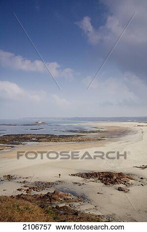 England, Channel Island, Jersey, from La Pulete; St Ouen's Bay, View of St Ouen's Bay View Large Photo Image Stock Photo - England, Channel Island, Jersey, from La Pulete; St Ouen's Bay, View of St Ouen's Bay. Fotosearch