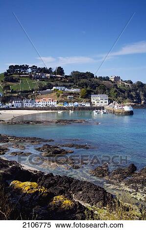 England, Channel Islands, Rozel Bay; Jersey, View of Gorey Harbour View Large Photo Image Stock Photography - England, Channel Islands, Rozel Bay; Jersey, View of Gorey Harbour. Fotosearch