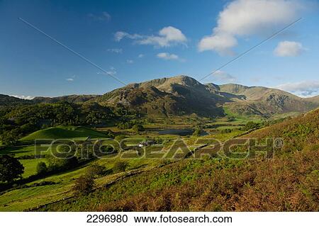 England, Cumbria, Landscape with Tilberthwaite Fells; Lake District National Park View Large Photo Image Stock Image - England, Cumbria, Landscape with Tilberthwaite Fells; Lake District National Park. Fotosearch