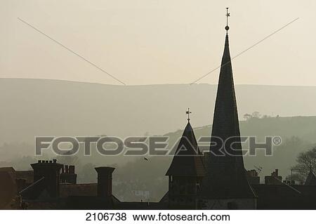 England, East Sussex, Town skyline; Lewes View Large Photo Image Stock Photo - England, East Sussex, Town skyline; Lewes. Fotosearch