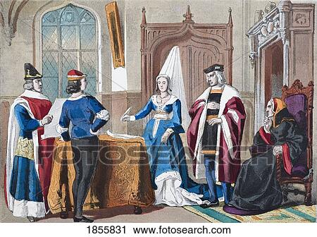 English Costumes From Late Fifteenth Century. From Left, Judge, Gentleman, Lady Of Rank, Courtier, Lady Of Quality. From The National And Domestic History Of England By William Aubrey Published London Circa 1890 View Large Photo Image Stock Image - English Costumes From Late Fifteenth Century. From Left, Judge, Gentleman, Lady Of Rank, Courtier, Lady Of Quality. From The National And Domestic History Of England By William Aubrey Published London Circa 1890. Fotosearch