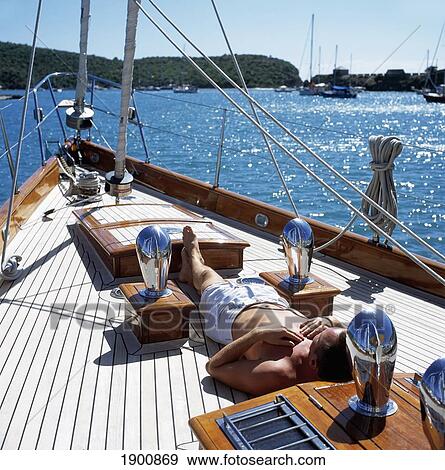 Stock Photo - English Harbour Yachties. Fotosearch
