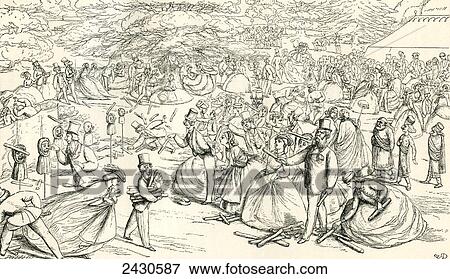 English society enjoying a fair in the 19th century. From Illustrierte Sittengeschichte vom Mittelalter bis zur Gegenwart by Eduard Fuchs, published 1909. View Large Photo Image Stock Photo - English society enjoying a fair in the 19th century. From Illustrierte Sittengeschichte vom Mittelalter bis zur Gegenwart by Eduard Fuchs, published 1909.. Fotosearch