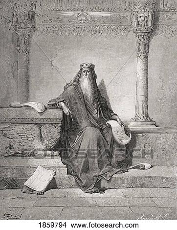 Engraving From The Dore Bible Illustrating Proverbs I 1 Solomon By Gustave Dore 1832-1883 French Artist And Illustrator View Large Photo Image Picture - Engraving From The Dore Bible Illustrating Proverbs I 1 Solomon By Gustave Dore 1832-1883 French Artist And Illustrator. Fotosearch