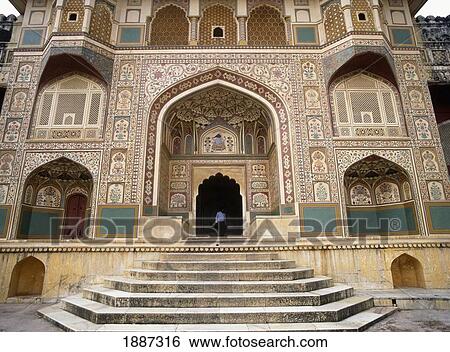 Entrance Of Amber Palace, Exterior View Large Photo Image Stock Photograph - Entrance Of Amber Palace, Exterior. Fotosearch