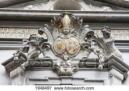 Entrance portal of the Chorherrenstift church, Duernstein in Wachau, Lower Austria, Austria View Large Photo Image Stock Photo - Entrance portal of the Chorherrenstift church, Duernstein in Wachau, Lower Austria, Austria. Fotosearch