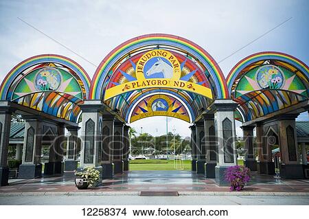 Picture - Entrance to Jerudong Park; Bandar Seri Begawan, Brunei. Fotosearch