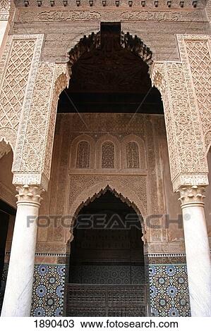 Stock Image - Entrance To Saadian Tombs. Fotosearch