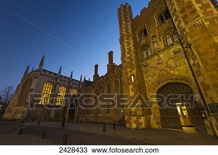 Entrance to St John's College at dusk; Cambridge, Cambridgeshire, England View Large Photo Image Stock Image - Entrance to St John's College at dusk; Cambridge, Cambridgeshire, England. Fotosearch