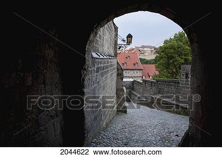 Entrance To The Castle, Quedlinburg, Germany View Large Photo Image Stock Image - Entrance To The Castle, Quedlinburg, Germany. Fotosearch