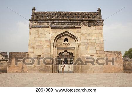 Stock Photo - Entrance To Tomb Of Hassan Khan, Sasaram, Bihar, India. Fotosearch