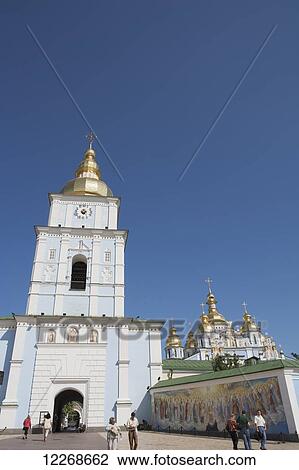 Entrance tower of St Michael's Monastery; Kiev, Ukraine View Large Photo Image Stock Image - Entrance tower of St Michael's Monastery; Kiev, Ukraine. Fotosearch