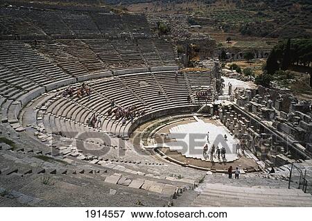 Stock Photo - Ephesus Great Theatre Ruins. Fotosearch