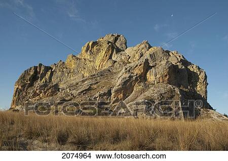 Picture - Eroded Jurassic Sandstone Massif In Isalo National Park, Fianarantsoa Province, Madagascar. Fotosearch