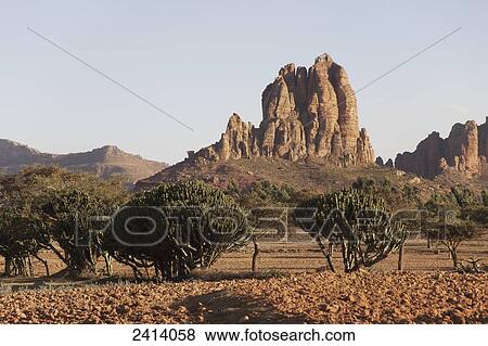 Eroded mountain landscape and farmland; Gheralta, Tigray region, Ethiopia View Large Photo Image Stock Photo - Eroded mountain landscape and farmland; Gheralta, Tigray region, Ethiopia. Fotosearch