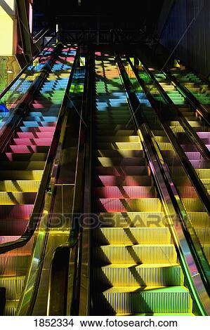 Picture - Escalator At The Palais Des CongrÃƒÆ’Ã‚Â¨s. Fotosearch