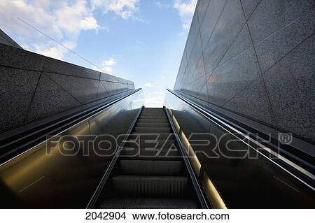 Picture - Escalator, Berlin, Germany. Fotosearch