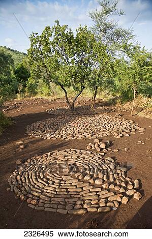 Ethiopia, South Western Ethiopia, Omo Valley, Southern Mursiland, Centre of benna kulugto (Stone Platform); Dirikoro View Large Photo Image Stock Photography - Ethiopia, South Western Ethiopia, Omo Valley, Southern Mursiland, Centre of benna kulugto (Stone Platform); Dirikoro. Fotosearch