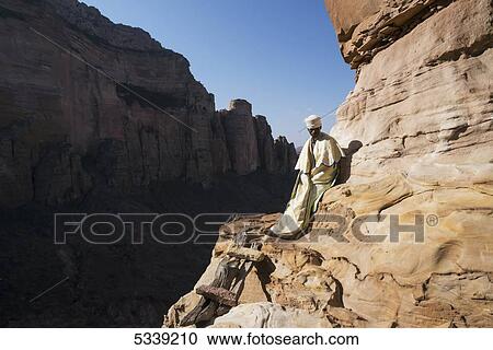 Stock Image - Ethiopian Orthodox Christian pilgrim; Lalibela, Ethiopia. Fotosearch