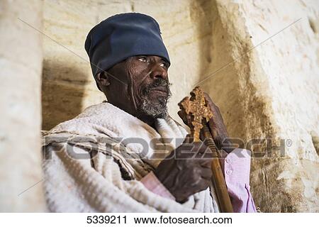 Ethiopian Orthodox Christian priest; Lalibela, Ethiopia View Large Photo Image Stock Image - Ethiopian Orthodox Christian priest; Lalibela, Ethiopia. Fotosearch