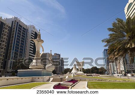 Stock Image - Etihad Square; Abu Dhabi, United Arab Emirates. Fotosearch