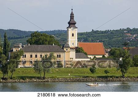 Stock Photo - Europe, Austria, Wachau, Mautern Church Near Krems An Der Donau. Fotosearch
