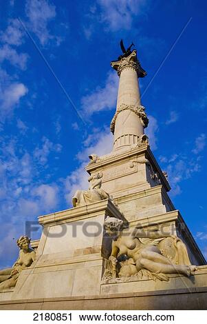 Stock Image - Europe, France, Bordeaux, Monument aux girondins. Fotosearch