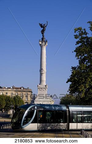 Stock Image - Europe, France, Bordeaux, Monument aux girondins. Fotosearch